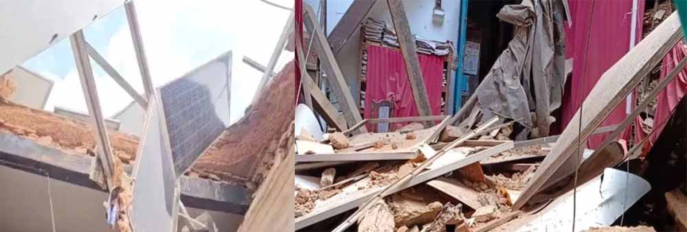 रायपुर कलेक्ट्रेट में बड़ा हादसा: गिरती छत से मची हड़कंप