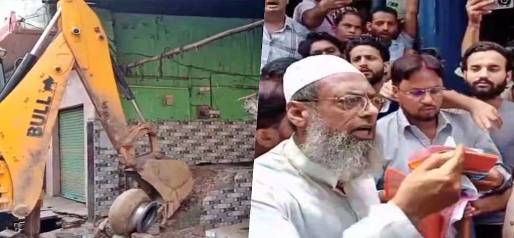 संभल में प्रशासन की सख्ती, अवैध होटल ध्वस्त; मालिक का विरोध, पुलिस से तीखी नोकझोंक