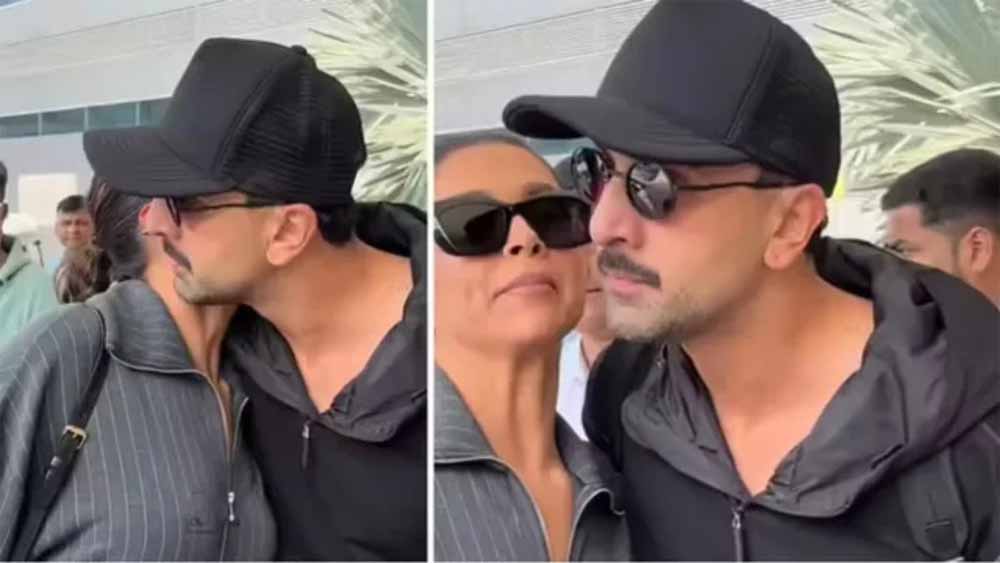 रणबीर कपूर और दीपिका पादुकोण की एयरपोर्ट हॉट स्पॉट झलक, गले मिलते नजर आए