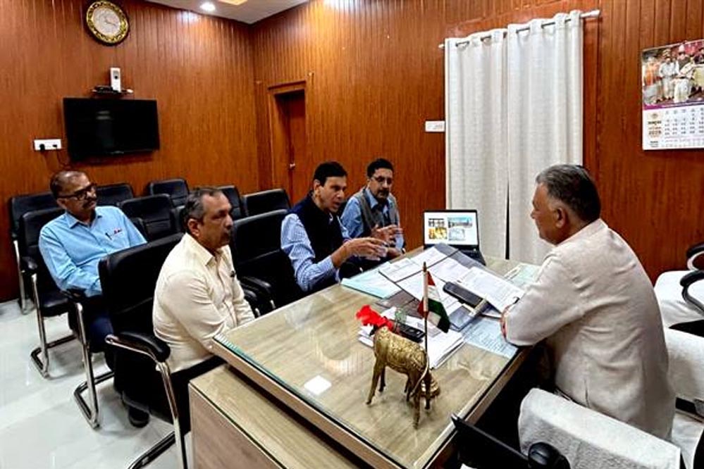 परमाणु ऊर्जा अनुसंधान को लेकर मंत्री परमार से मिला यूजीसी संकुल केंद्र का प्रतिनिधि-मंडल