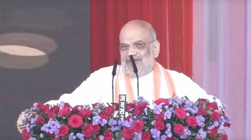 लालबाग मैदान में अमित शाह ने ग्रामीण बस सेवा शुरू की और महतारी वंदन योजना की नई किस्त जारी की