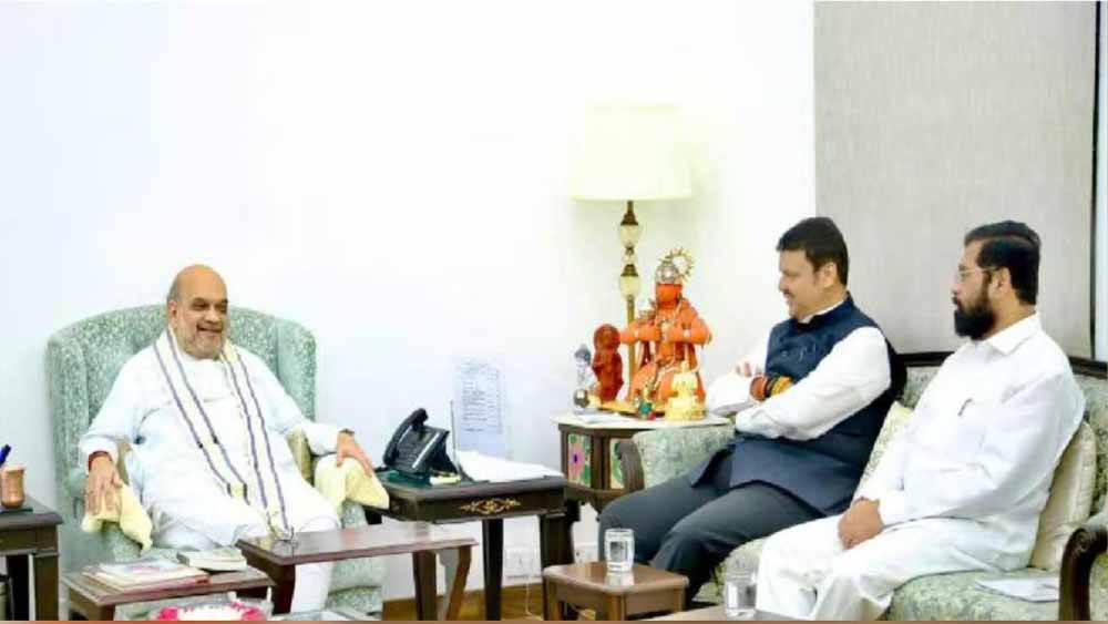 शिरडी में अमित शाह की रणनीतिक बैठक: फडणवीस व उपमुख्यमंत्रियों के साथ किसानों की चिंताओं पर चर्चा