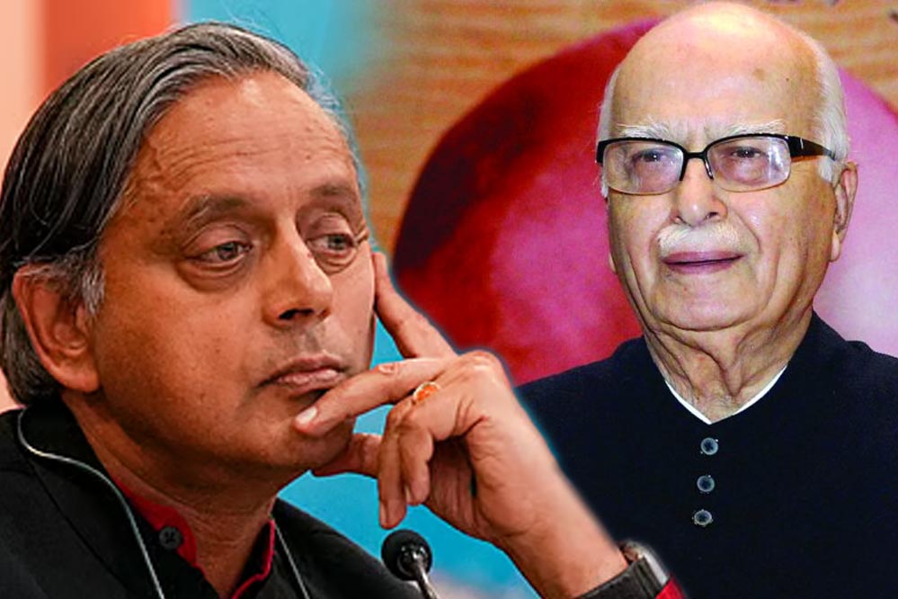 थरूर ने कहा आडवाणी ने किया शानदार काम, कांग्रेस पर ‘नाजी’ वाला तंज, BJP में चर्चा