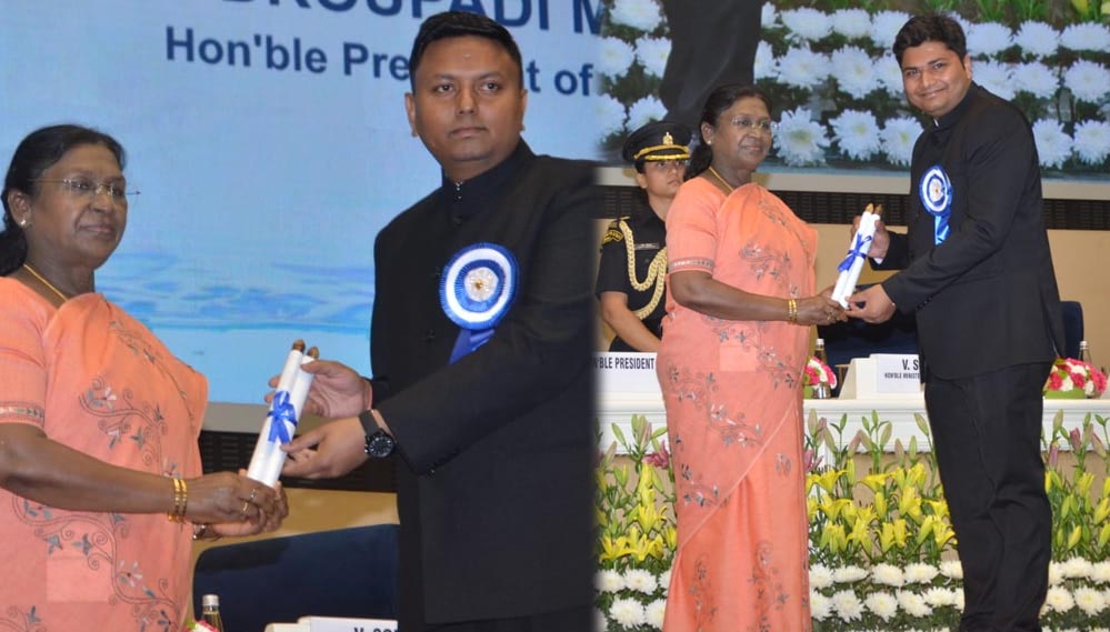 छठे राष्ट्रीय जल पुरस्कार समारोह में राष्ट्रपति के हाथों छत्तीसगढ़ को मिला पुरस्कार