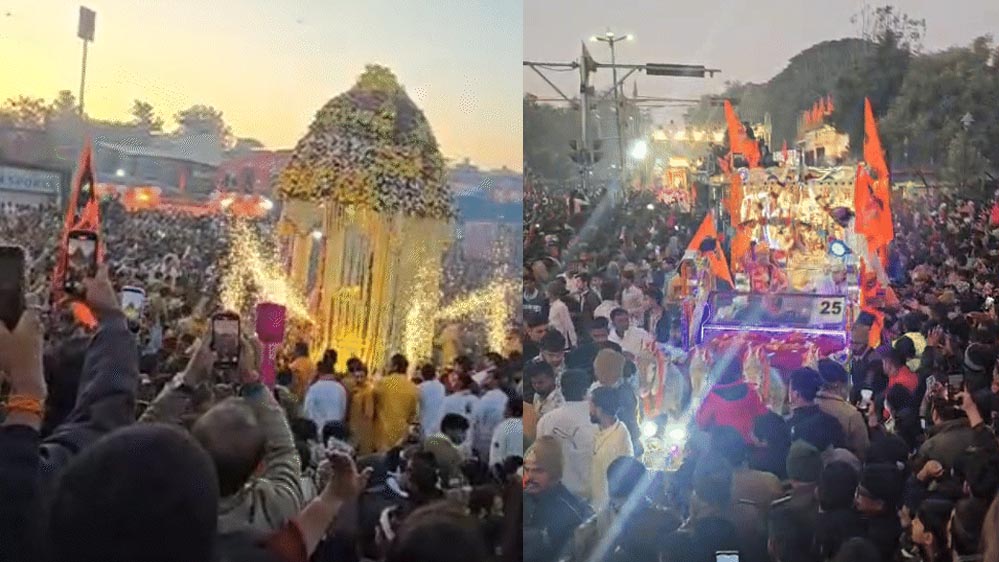 रणजीत हनुमान प्रभातफेरी में 7 लाख श्रद्धालु पहुंचे, आज से सवा लाख रक्षा सूत्र बांटे जाएंगे