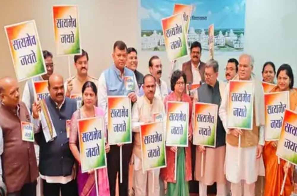 विधानसभा में अनुशासन भंग: ‘सत्यमेव जयते’ पोस्टर के साथ गर्भगृह प्रवेश, कांग्रेस विधायक निलंबित