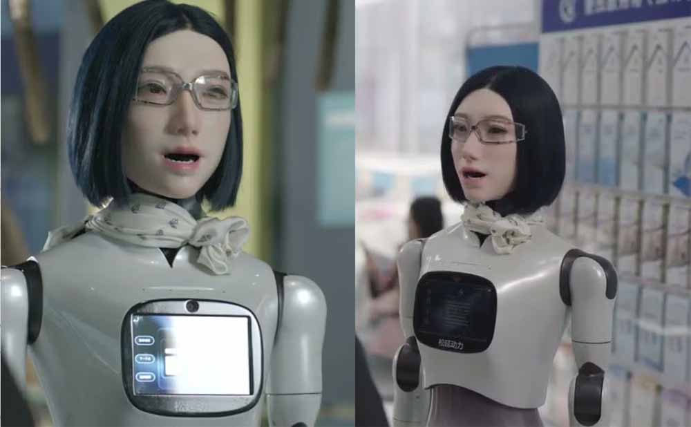 फीमेल रोबोट ने किया कमाल, रिसेप्शनिस्ट भी रह गई हैरान