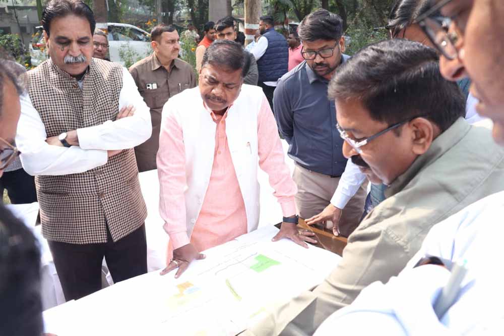 वन मंत्री केदार कश्यप ने किया नंदनवन-नंदन पक्षी विहार का निरीक्षण, व्यवस्थाओं का लिया जायज़ा