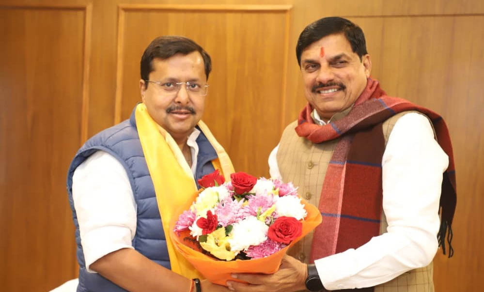 भाजपा के नए राष्ट्रीय कार्यकारी अध्यक्ष नितिन नवीन से मिले सीएम मोहन यादव, जताया शुभकामनाएं