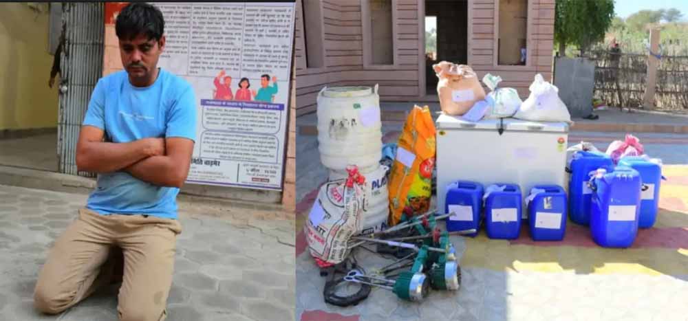 बाड़मेर से अंतरराष्ट्रीय ड्रग नेटवर्क का खुलासा, 80 करोड़ की एमडी और कच्चा माल बरामद