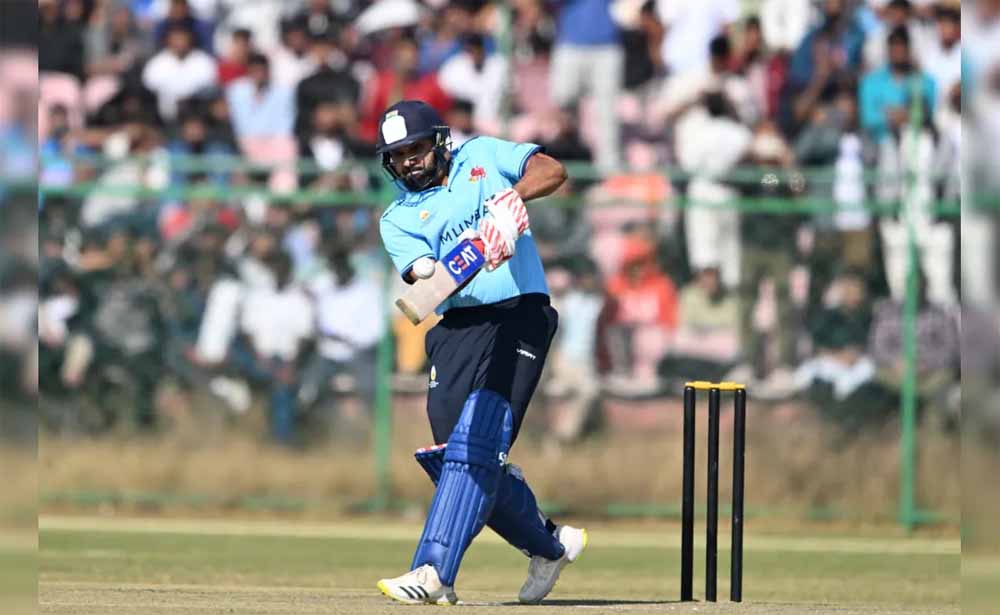 रोहित शर्मा के आतिशी शतक से गूंजा विजय हजारे ट्रॉफी, मुंबई ने सिक्किम को बड़े अंतर से हराया