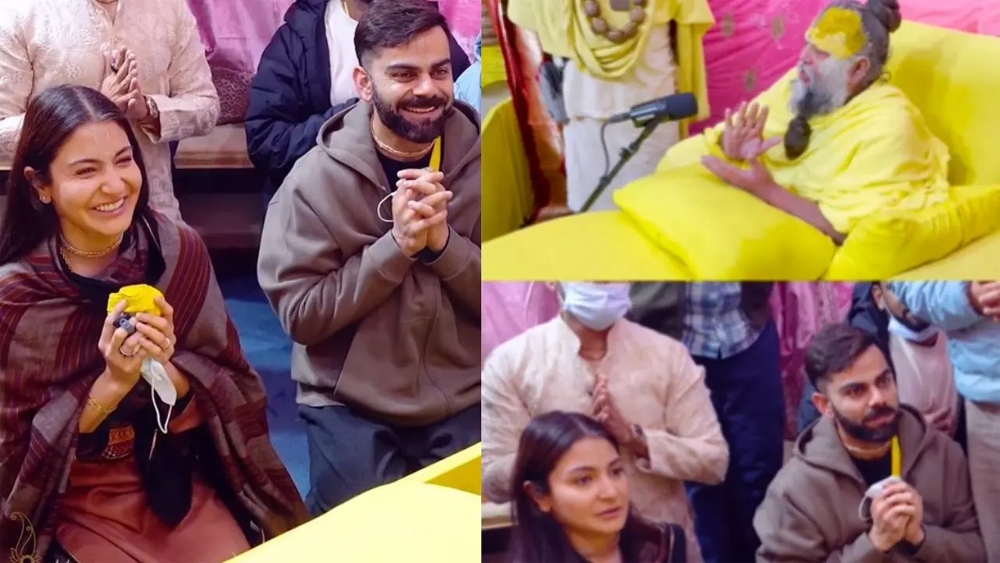 आध्यात्मिक रंग में दिखे विराट–अनुष्का, प्रेमानंद महाराज जी से भेंट का वृंदावन वीडियो आया सामने