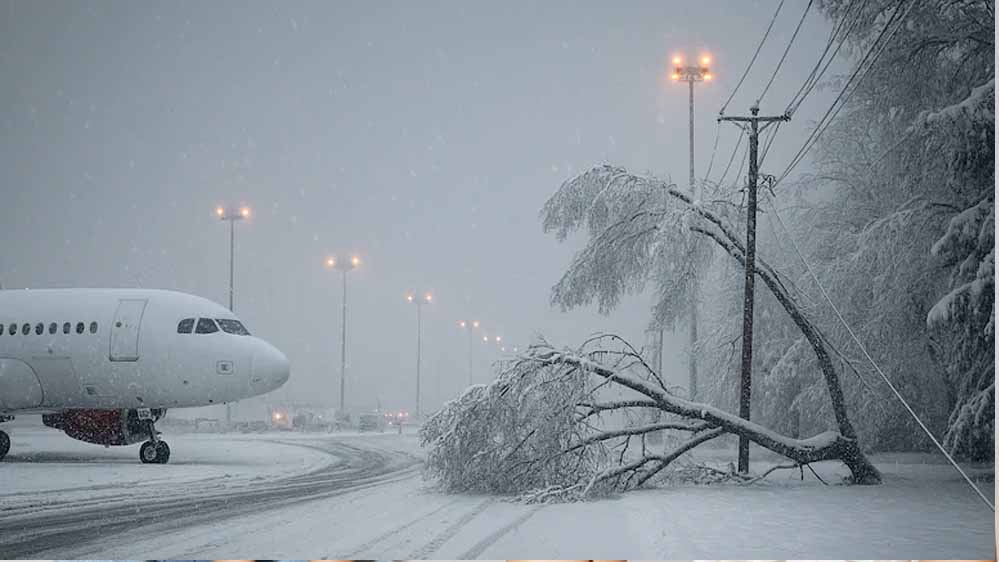 बर्फीली सुनामी ने सुपरपावर अमेरिका को किया बेहाल, माइनस 48 डिग्री तापमान में 18 राज्य प्रभावित