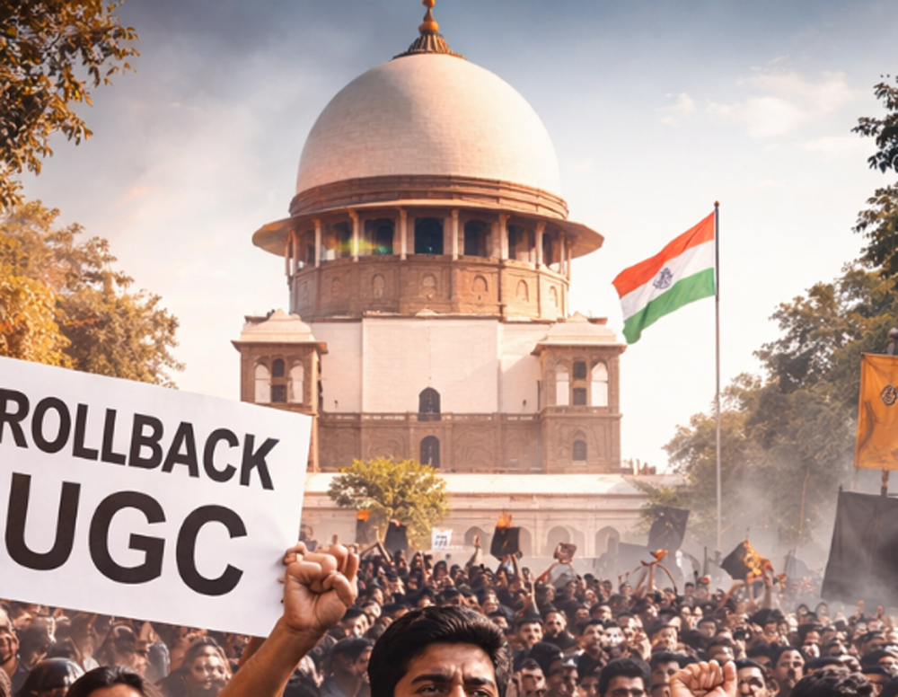 आरक्षण नियमों पर नया विवाद: सवर्ण पक्ष ने UGC प्रावधानों के खिलाफ सुप्रीम कोर्ट का दरवाजा खटखटाया