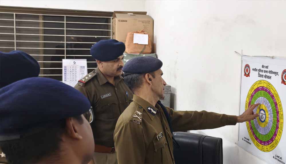 गोविंदपुरा थाने पहुंचे पुलिस आयुक्त संजय कुमार