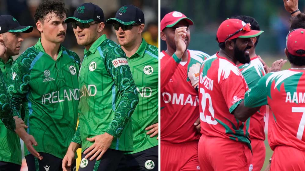 ओमान टी20 WC से बाहर हुई, Ireland ने कराई शिकस्त