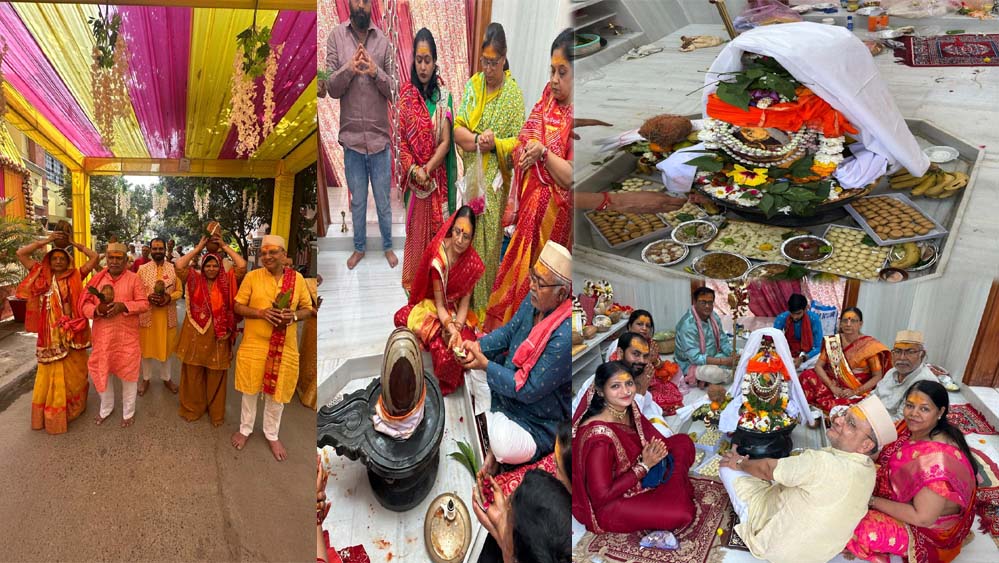 नर्मेदश्वर महादेव का नया मंदिर बना,धूम धाम से समारोह हुआ