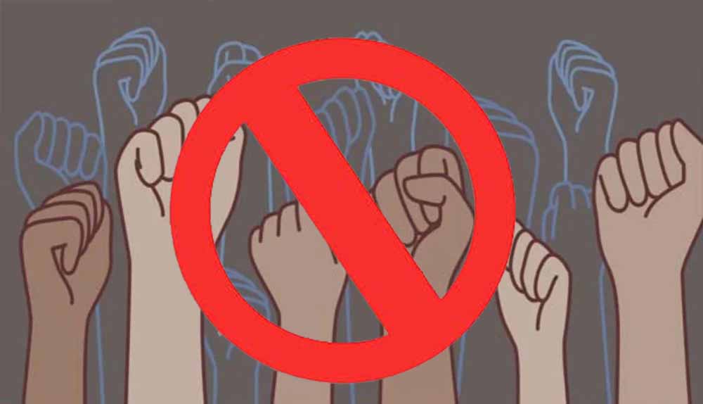 कानून-व्यवस्था के मद्देनज़र राजधानी के कई मार्गों में प्रदर्शन पर बैन