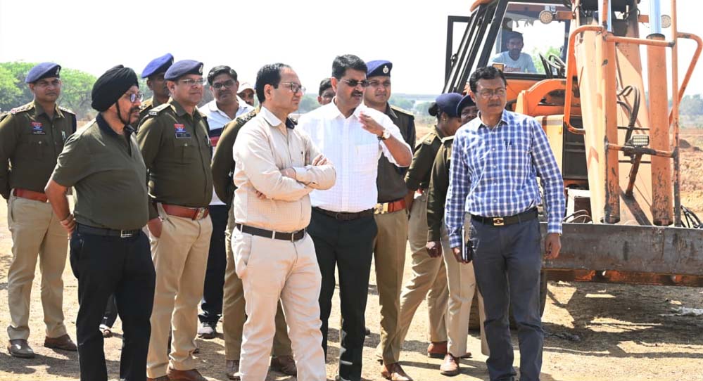 रहंगी में CM के आगमन की तैयारी पूरी, कलेक्टर-एसएसपी ने किया स्थल का निरीक्षण