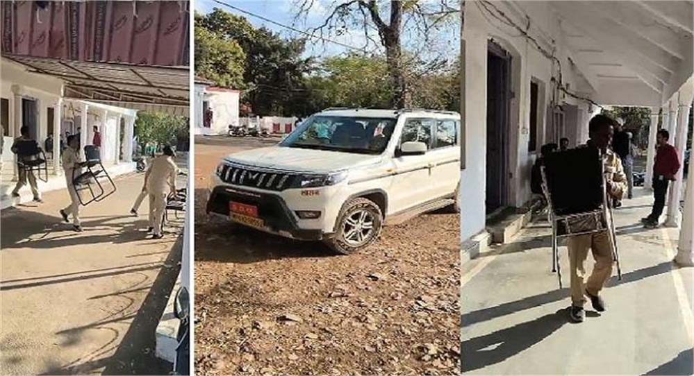 कर्मचारियों के बकाया एरियर नहीं चुकाने पर PWD कार्यालय में हुई बड़ी कुर्की, गाड़ियां और फर्नीचर जब्त