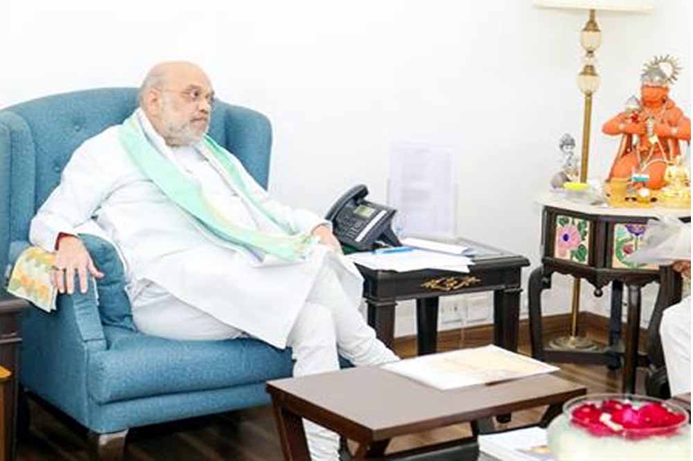 केन्द्रीय गृह मंत्री शाह से नई दिल्ली में की सौजन्य भेंट