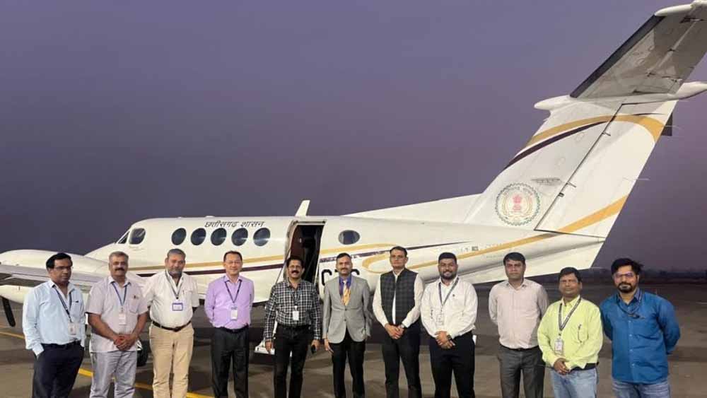 खराब मौसम और रात में भी अब उड़ानें संभव, बिलासपुर एयरपोर्ट पर पहली बार नाइट लैंडिग