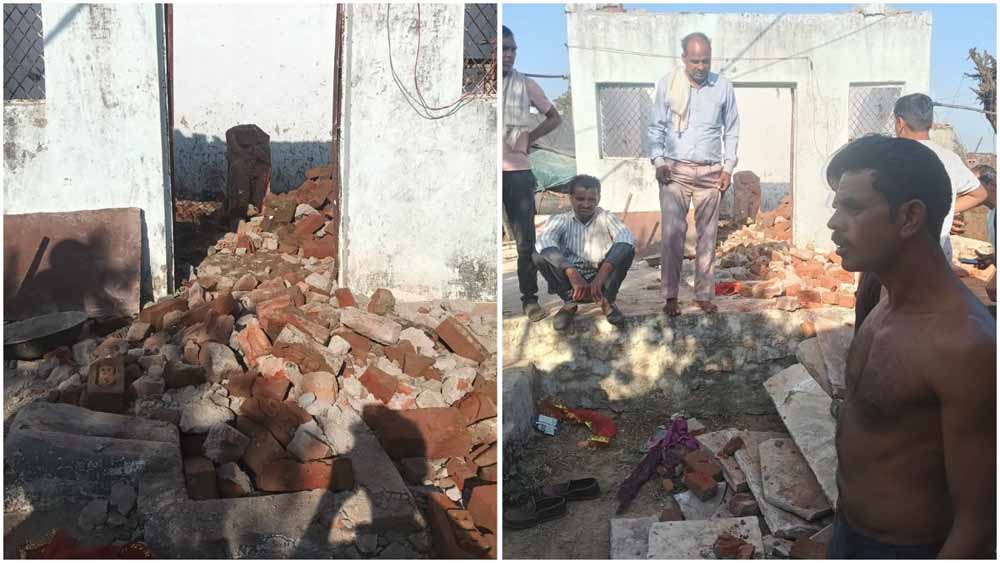 पूजा के दौरान हादसा: मुरैना के मंदिर में छत गिरने से 3 मासूम बच्चियों की मौत