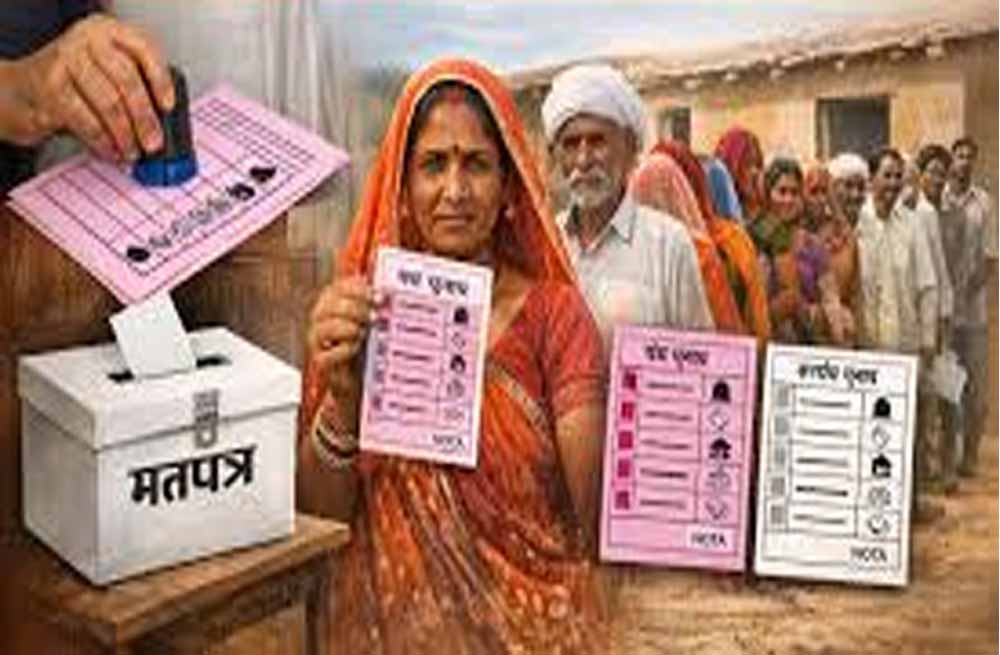 गुलाबी और सफ़ेद कलर का बैलेट पेपर, बड़े बदलाव के साथ होगा राजस्थान के पंचायत चुनाव