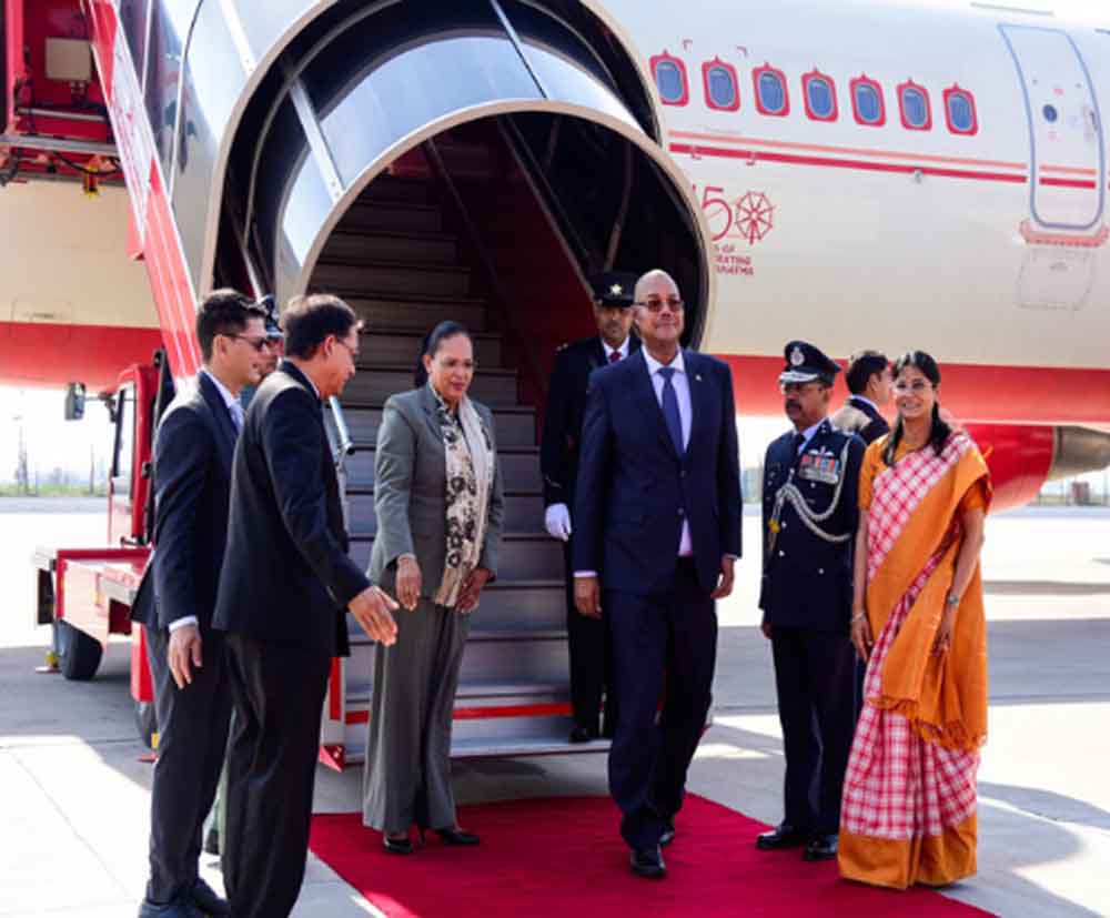 सेशेल्स के राष्ट्रपति भारत पहुंचे, मुंबई और चेन्नई की यात्रा पूरी कर नई दिल्ली में राजकीय बैठकें
