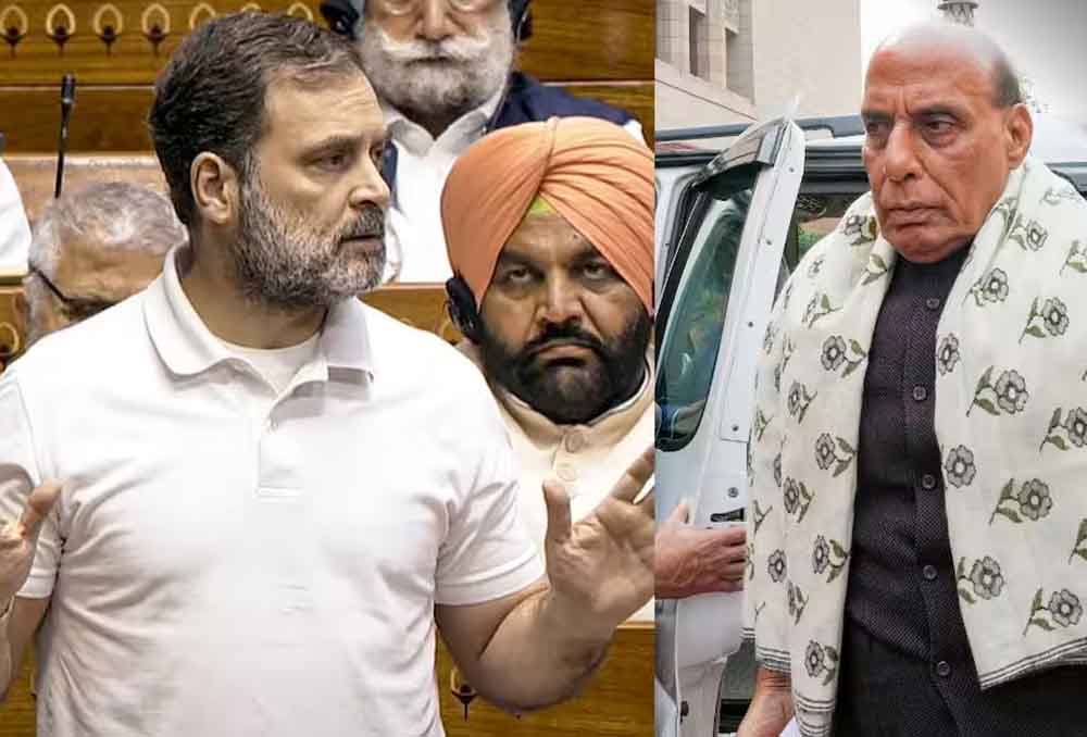 लोकसभा में चीन को लेकर सियासी संग्राम, राहुल गांधी के आरोपों पर रक्षा मंत्री का पलटवार