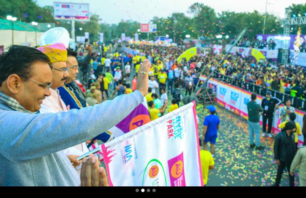 विकसित राजस्थान रन 2026 का शुभारंभ, मुख्यमंत्री भजनलाल शर्मा ने हजारों युवाओं के साथ दौड़ा