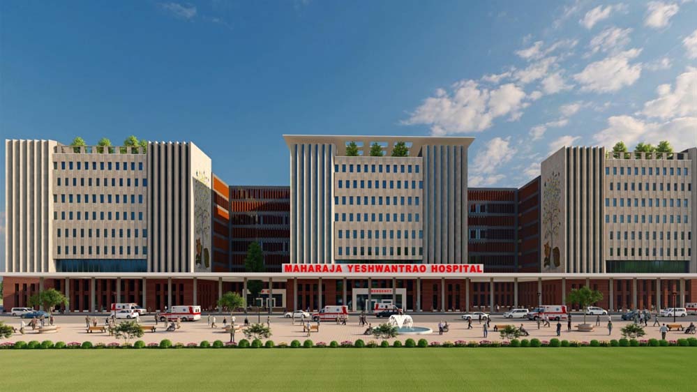 36 महीने में तैयार होगा न्यू एमवाय अस्पताल, इंदौर में होंगे 34 ऑपरेशन थिएटर और 320 ICU बेड्स