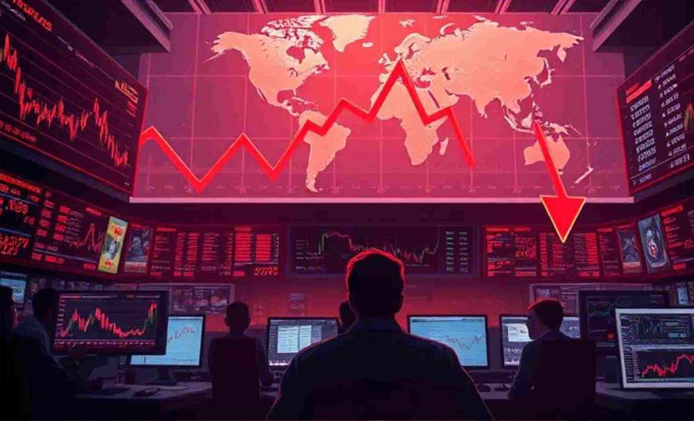 9 लाख करोड़ का नुकसान और फिर आज शेयर बाजार क्रैश, सेंसेक्स 1700 अंक गिरा