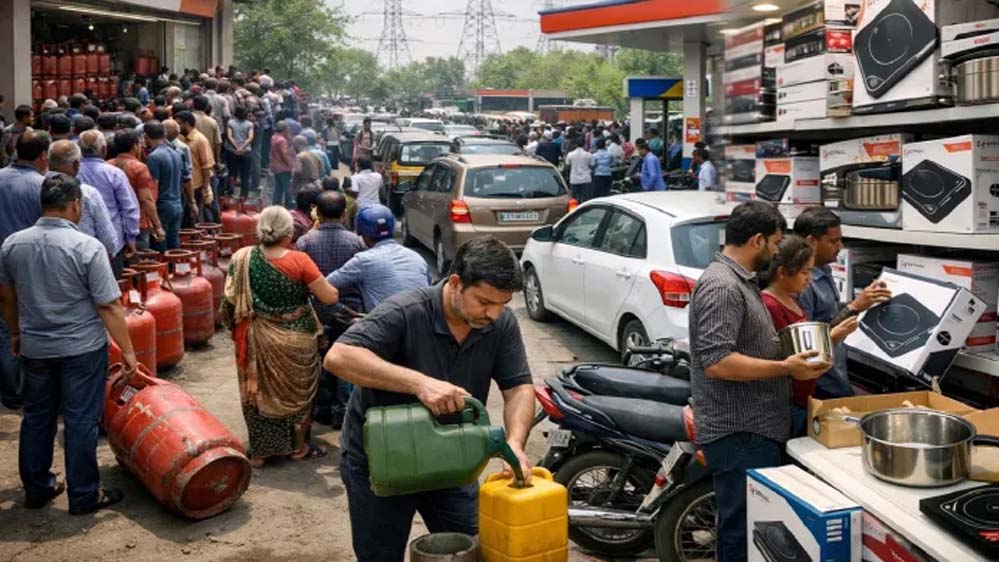 पेट्रोल-डीजल की आपूर्ति MP में पर्याप्त, रसोई गैस पर मची अफरा-तफरी: भोपाल में 28,000 सिलेंडर की बुकिंग, 70% सप्लाई