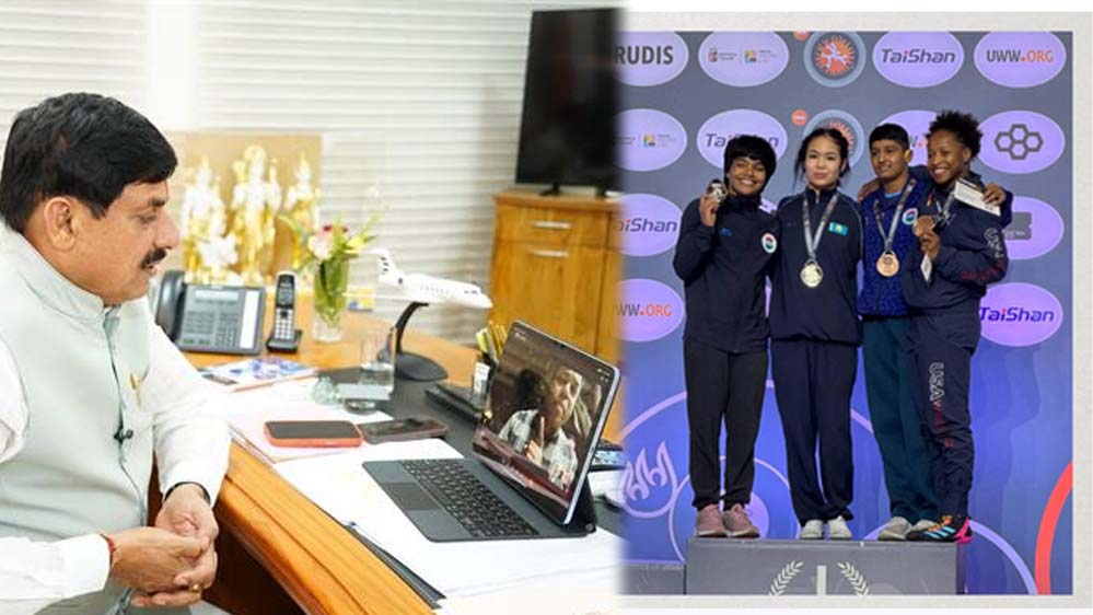 प्रियांशी ने अल्बानिया में रेसलिंग में रजत पदक जीता, वतन वापस लौटीं, उज्जैन की बेटी ने मचाया धमाल