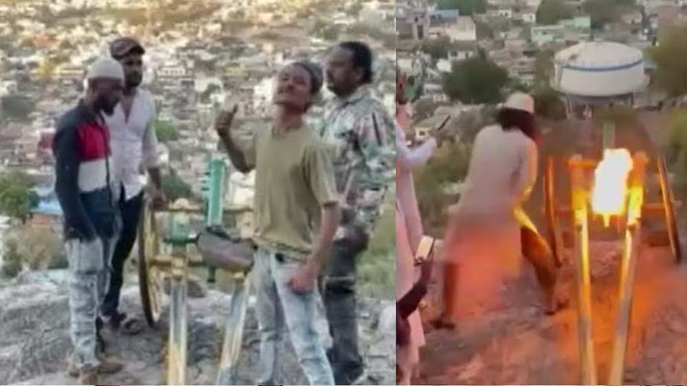 रायसेन किले में तोप से दागे गए गोलें, भड़काऊ नारे लगाए गए; वीडियो पर हंगामा
