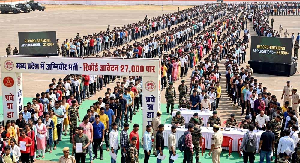 MP Agniveer Bharti: रिकॉर्ड तोड़ आवेदन, अब तक 27 हजार पार पहुंची संख्या