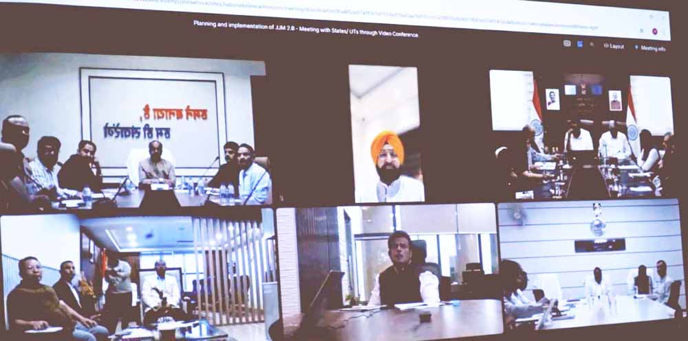 केन्द्रीय जल शक्ति मंत्री  सी.आर. पाटिल की अध्यक्षता में हुई वर्चुअल बैठक में विभिन्न राज्यों के पीएचई और ग्रामीण विकास मंत्री हुए शामिल, जल जीवन मिशन 2.0 की दी गई जानकारी