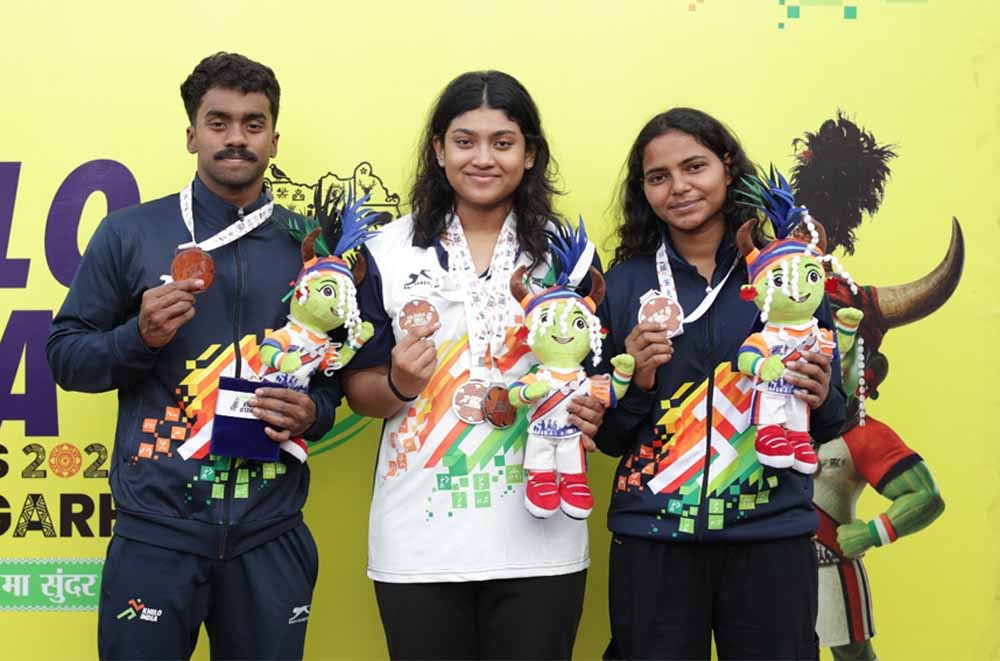 छत्तीसगढ़ ने जीते एक रजत व दो कांस्य