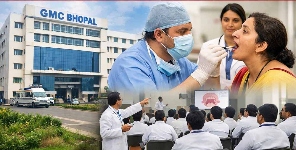 ओरल कैंसर रोकथाम के लिए बड़ा कदम: भोपाल GMC में बनेगा नोडल सेंटर, पूरे MP के डॉक्टरों को ट्रेनिंग
