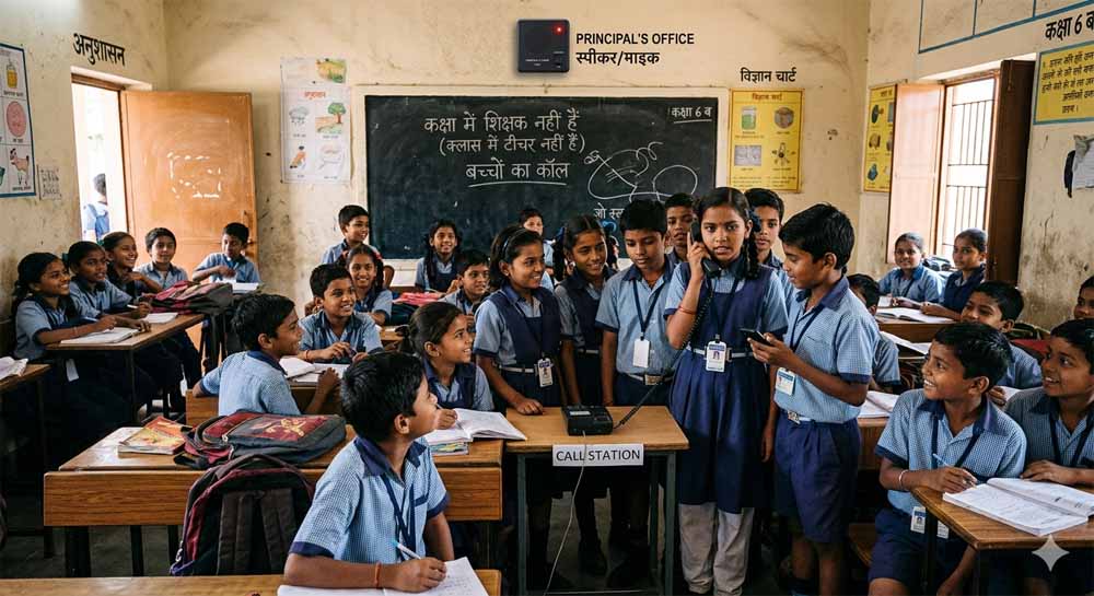 क्लासरूम मॉनिटरिंग हाईटेक: टीचर की गैरहाजिरी पर तुरंत कॉल, स्पीकर-माइक से कंट्रोल