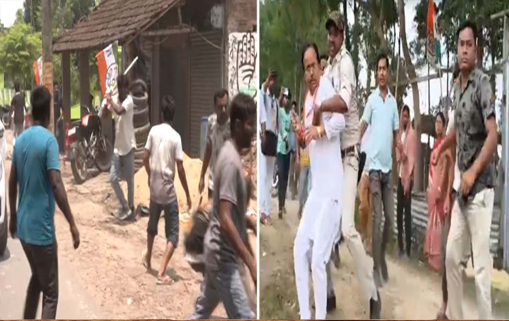 बंगाल वोटिंग में हिंसा: हुमायूं कबीर की कार पर हमला, सुवेंदु सरकार को दौड़ा-दौड़ाकर पीटा