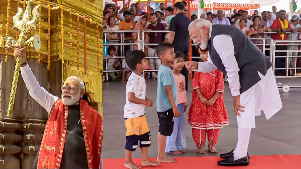 पीएम मोदी की काशी विश्वनाथ पूजा की तस्वीर: त्रिशूल, डमरू और मंदिर की रौशनी में अद्वितीय दृश्य