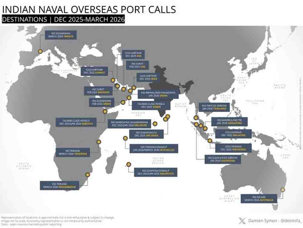 ऑपरेशन ओवरसीज पोर्ट कॉल्स,भारतीय युद्धपोतों ने घेरा समंदर, समुद्री सुरक्षा और कूटनीति का नया अध्याय