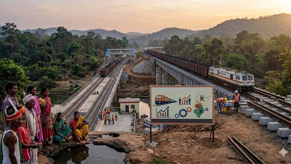 65 साल का इंतजार खत्म: रावघाट-Jagdalpur रेल लाइन परियोजना से क्षेत्र में आएगा विकास का बूस्ट