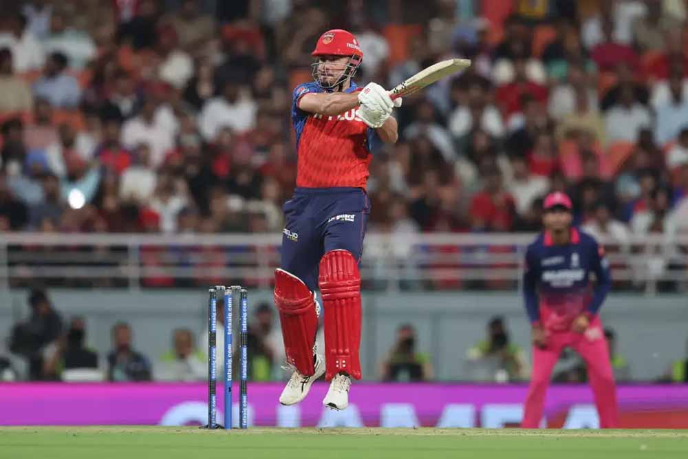 PBKS की दमदार बल्लेबाजी, RR को 223 रन का लक्ष्य; स्टोइनिस और प्रभ ने जड़े अर्धशतक