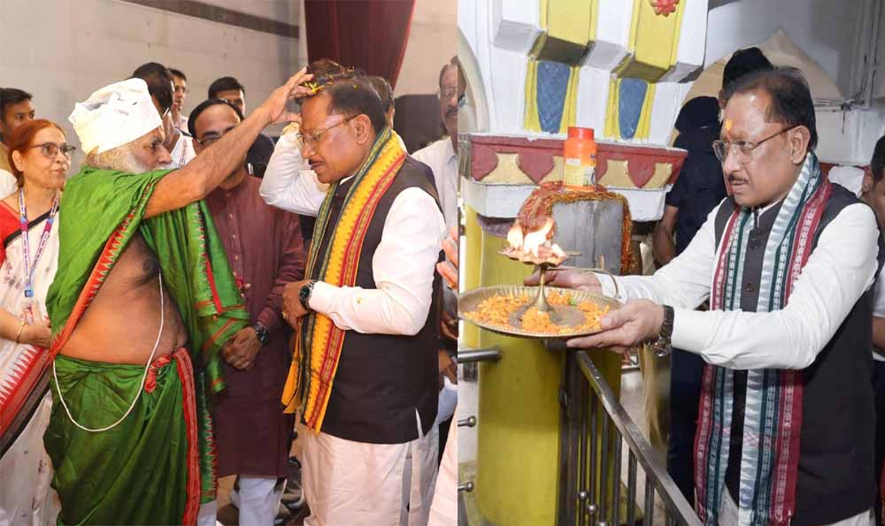 मुख्यमंत्री  विष्णु देव साय ने रायगढ़ के राजापारा स्थित भगवान जगन्नाथ मंदिर में की पूजा-अर्चना