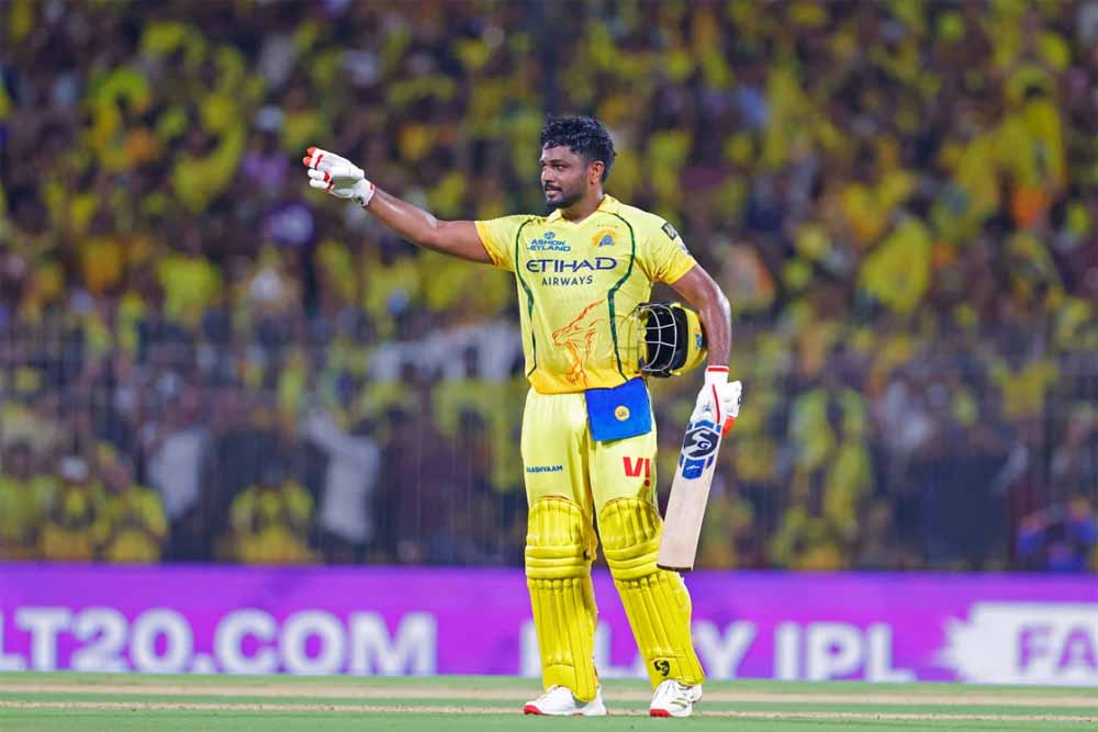 CSK vs DC: संजू का तूफानी शतक, 5 साल का इंतजार खत्म; चेन्नई ने दिल्ली को दिया 213 रनों का लक्ष्य