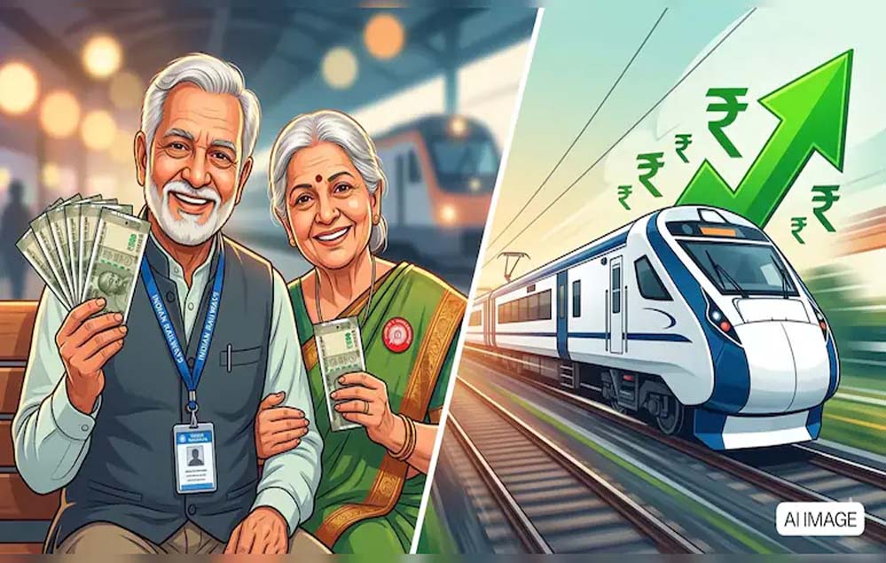 रेलवे कर्मचारियों के लिए खुशखबरी: महंगाई भत्ते में बढ़ोतरी, एरियर भुगतान का रास्ता साफ