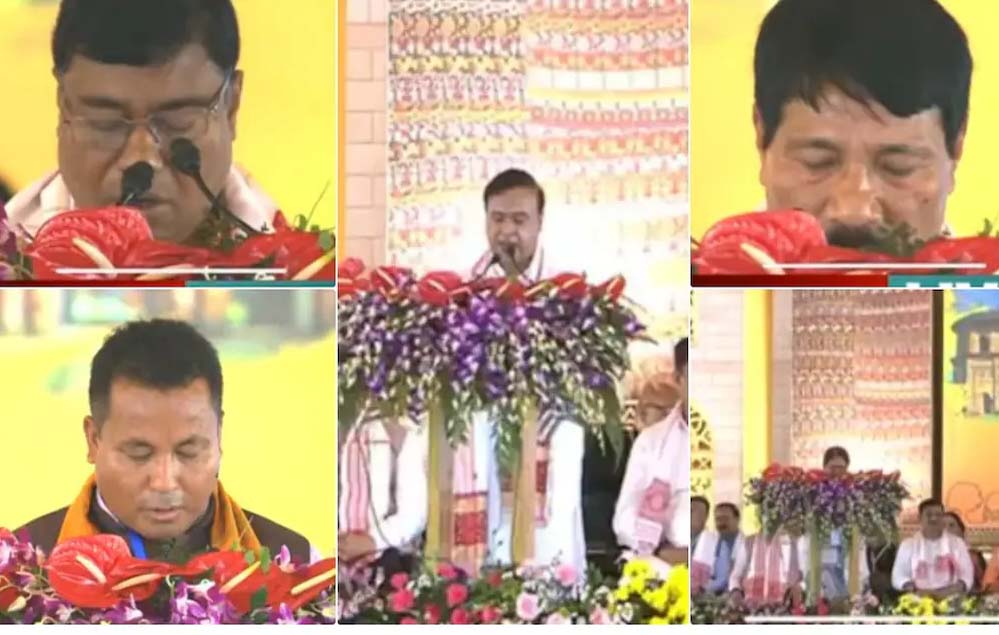 असम राजनीति में नया अध्याय: हिमंता बिस्वा सरमा ने फिर ली CM पद की शपथ, चार नए चेहरों को मंत्री पद